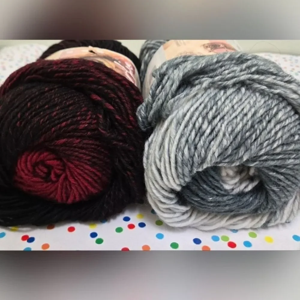 Lion Brand Scarfie Yarn Lot.of 2